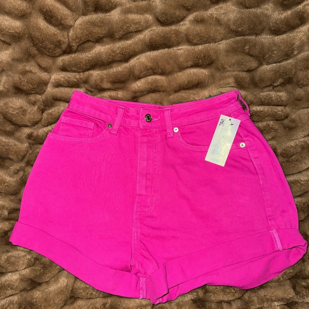 Wild Fable High Waist Fuchsia Shorts